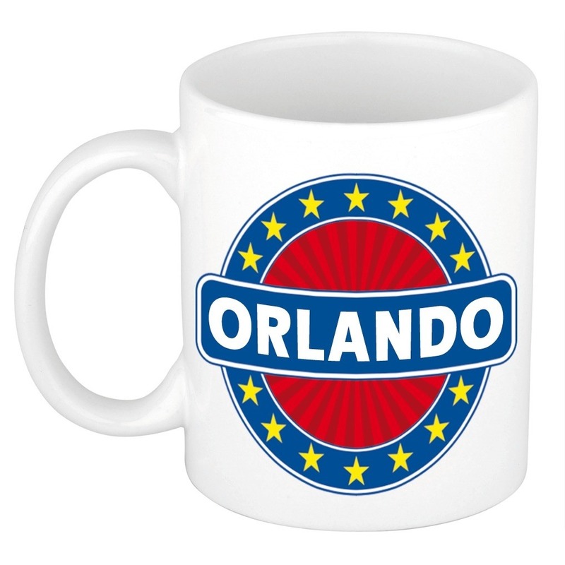 Orlando naam koffie mok / beker 300 ml Top Merken Winkel